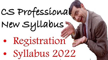 ICSI New Syllabus 2022 | CS Professional | Only 7 subjects | New subjects added