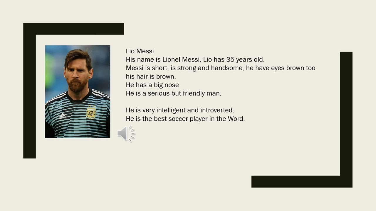 descripción de Messi en ingles - YouTube