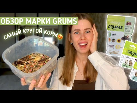 ОБЗОР НА КОРМ И ЛАКОМСТВО ДЛЯ КРЫС ОТ ФИРМЫ GRUMS