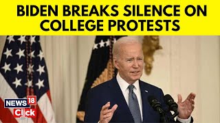 Pro Palestine Protest | US President Joe Biden Breaks Silence On Campus Protests Over Gaza | G18V