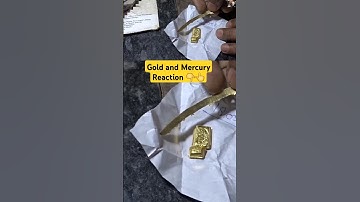 Mercury gold ko kha leta hai #Reaction #gold #shorts #rsjewelleryagra #mercury