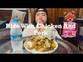 Mukbang Show: Hot Rice With Braised Chicken And Pork. Let The Food Take You To The Heaven.