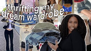 thrifting my DREAM wardrobe *SUMMER EDITION* + haul  (I thrifted for a week straight)