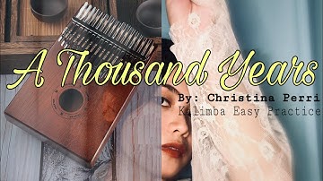 A THOUSAND YEARS by Christina Perri | Kalimba Easy Practice ✨🎶