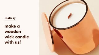 how to make a wooden wick candle