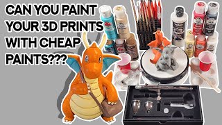 Painting 3D Prints on a Budget with Affordable Craft Supplies!