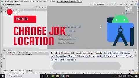 Invalid Gradle JDK configuration found