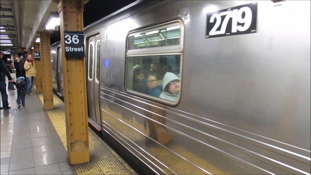 Subway (metro) in New York. Manhattan to Brooklyn Ubahn YouTube