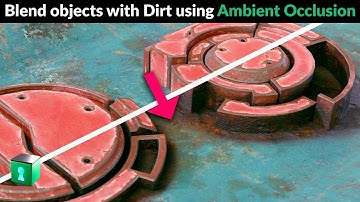 Blender Secrets - Blend materials with Rust and Dust using the Ambient Occlusion Node