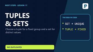 Python Tuples and Sets Explained | Lesson 17