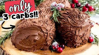 FASTEST WAY to easily bake a Keto Yule Log Cake - PHENOMENAL!! by KetoFocus 14,230 views 4 months ago 6 minutes, 54 seconds