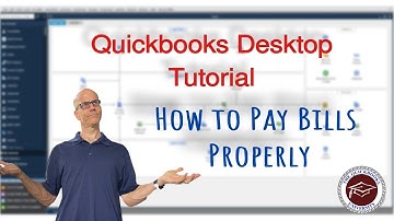 Quickbooks Desktop Tutorial - How to Pay Bills Properly