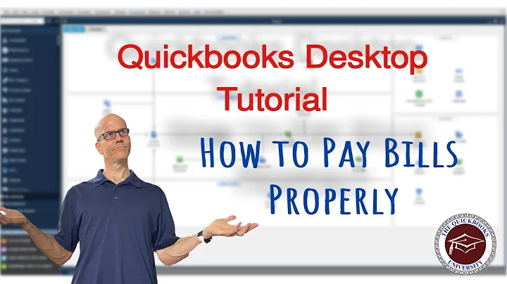 Quickbooks Desktop Tutorial - How to Pay Bills Properly