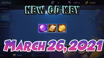 New CD-Key - March 26, 2021 | MLA Gameplay