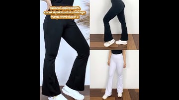 Thumbnail of Promo 100 Ribu Dapat 3 Celana Legging Sport Bahan Adem Dingin Muat BB Jumbo Max 90kg Bisa COD