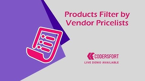 How to filter products in odoo | odoo Filter Product by Supplier | odoo Product Filter by Pricelist