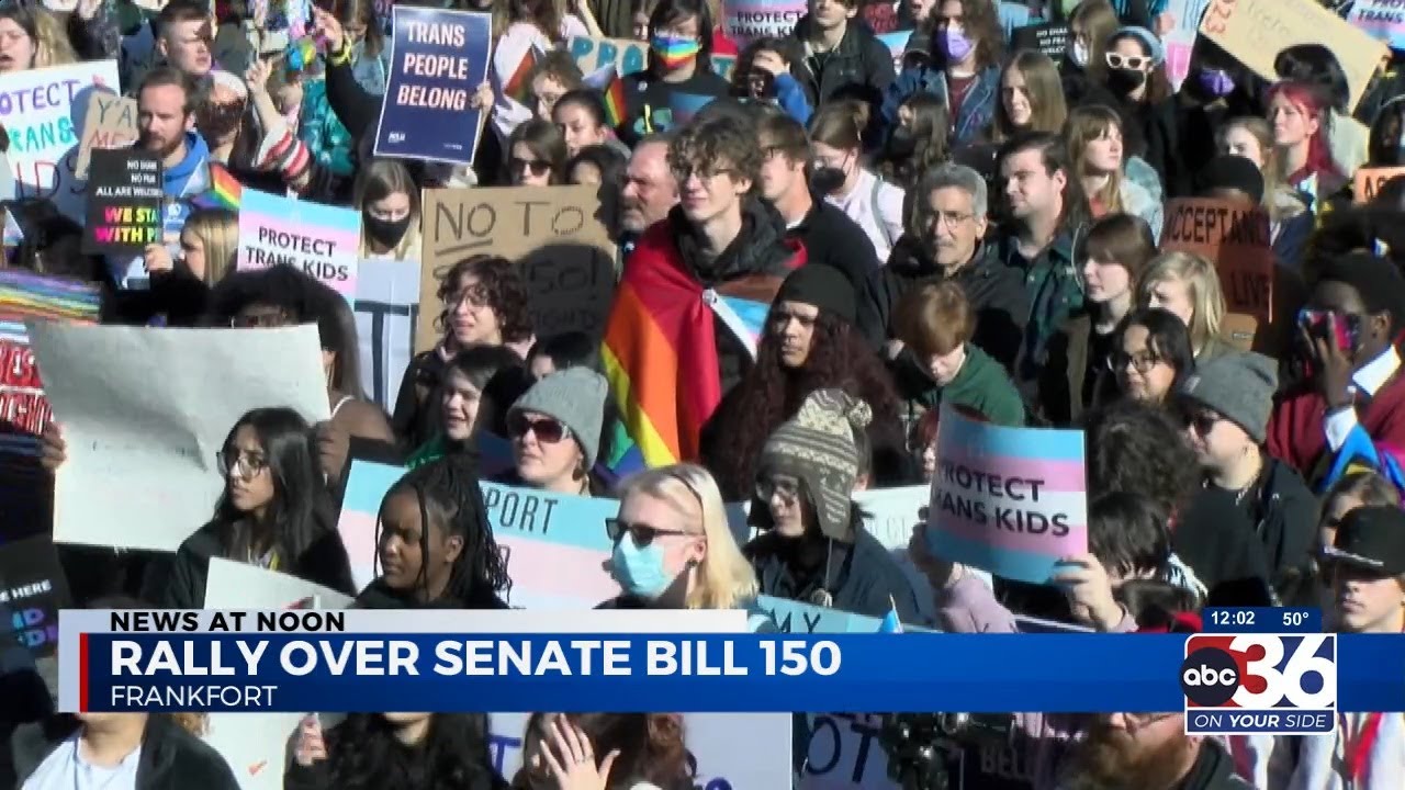 Protests fill Kentucky Capitol Annex steps, Rotunda over Senate Bill