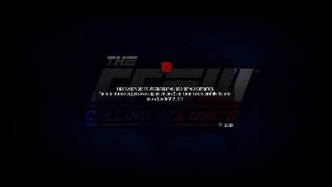 The Crew Error Message