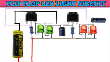 How to Make Flip Flop LED Light Circuit Using Transistor BC547 ?Flip Flop LED Light Circuit !