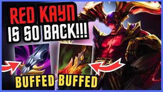 *NEW* BRUISER RED KAYN SETUP (KAYN ACTUALLY HEALS NOW?!)