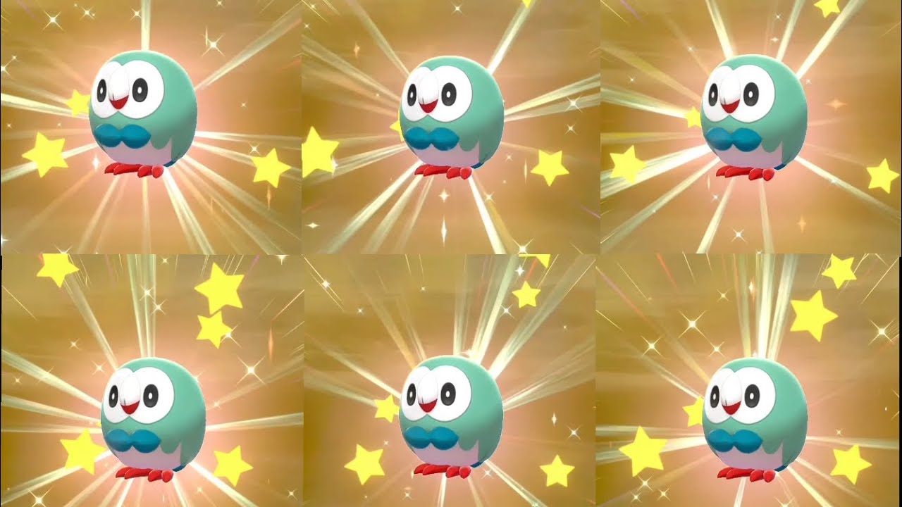 モクローちゃんの色違い6匹 A ポケモン剣盾 Youtube モクローちゃんの色違い6匹 A ポケモン剣盾 Youtube