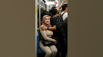 Crowded Subway - In the Crowd She Found a Place to Smile #aiart #metro #short