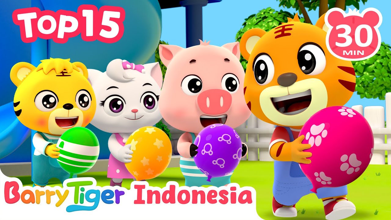 Top 15 Lagu Favorit Anak-Anak Indonesia! 🏆🎶 | Lagu Hewan & Lagu Anak | BarryTiger