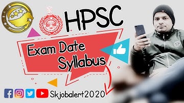Hpsc Latest Updates | Hpsc Exam Date 2022 | Hpsc Syllabus 2022 | Hpsc Exam Pattern 2022 | Skjobalert