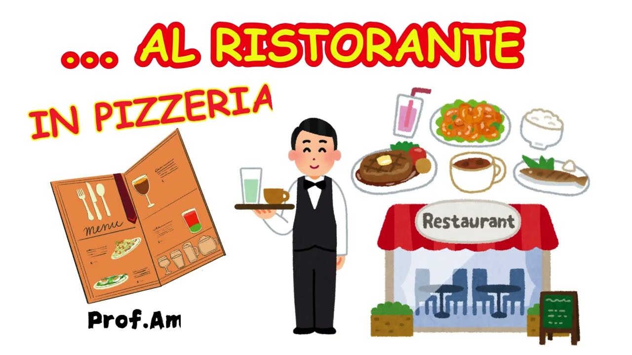 (6) 🇮🇹Conversazione al Ristorante🧑‍🍳🍕#pizzeria  محاداثات في المطعم باللغة الايطالية ببساااااطة2025