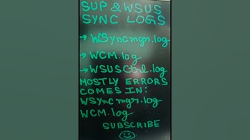 SCCM Interview Guide | Software Update Point Sync logs #viral #shorts