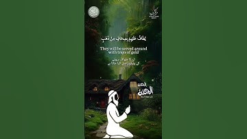 تلاوة خاشعه عن وصف الجنه || ايات من سورة الزخرف || يطاف عليهم بصحاف من ذهب || قران || quran