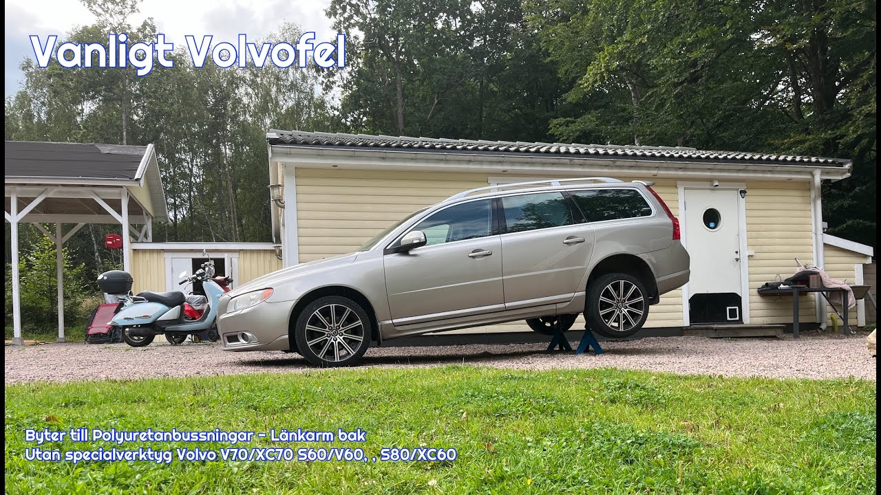 Länkarmsbussning bak Volvo och Ford - Byt själv utan specialverktyg.