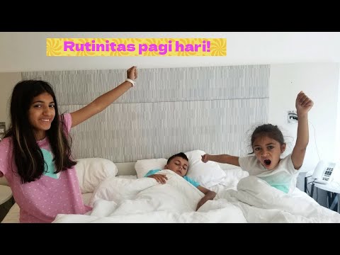 Rutinitas Pagi Heidi dan Zidane Bersama saudari yang Masih Mengantuk