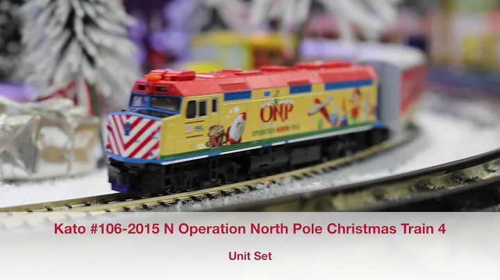 Kato #106-2015 And 106-2016 N Operation North Pole Christmas Train 4-Unit Set
