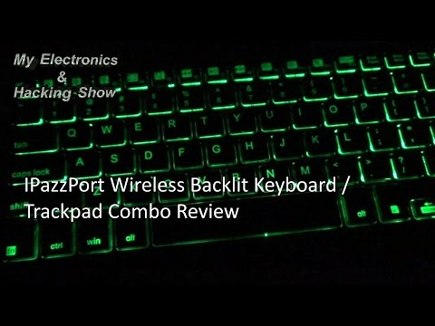 IPazzPort Backlit Wireless Keyboard with Trackpad (MEHS) Episode 33