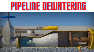 Pipeline dewatering by pigging process #weldingndtinspection