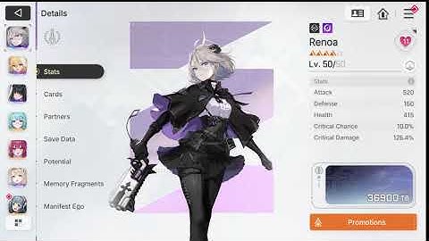 Chaos Zero Nightmare - Renoa Introduction