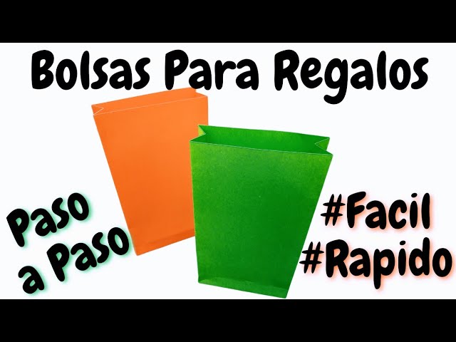 🌼Bolsa de Papel Para Regalos 🎁 PASO a PASO #facil #rapido #pasoapaso 