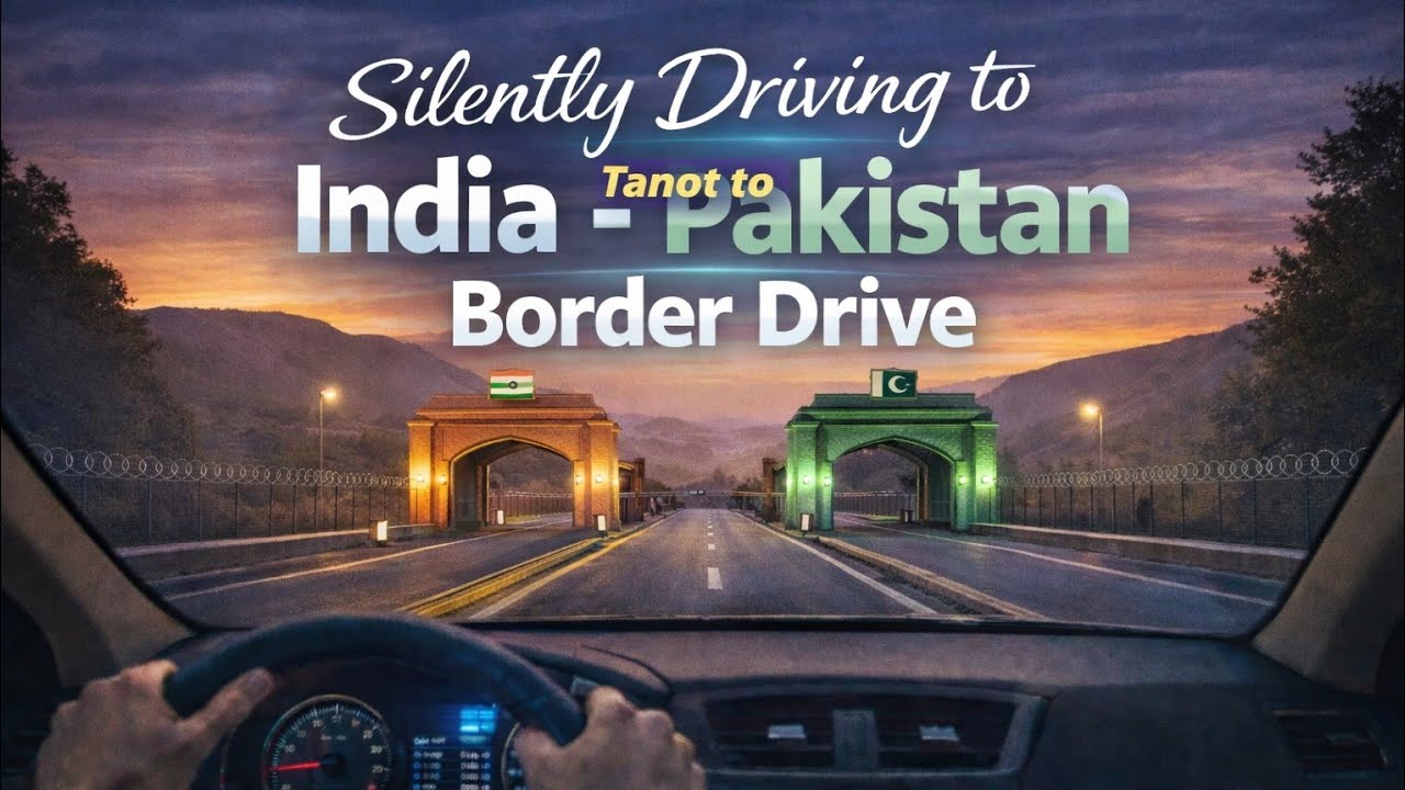 Tanot Mata Temple to India–Pak Border Drive 🇮🇳 | Desert Road Journey | Tanot Border Vlog