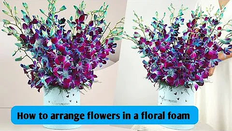 How to arrange flowers just like a florist  #flowers #flowerarrangement #orchid #peony