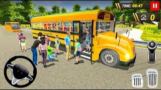 Offroad School Bus Driving Simulator 2019 - Simulation Games - Android Gameplay screenshot 2