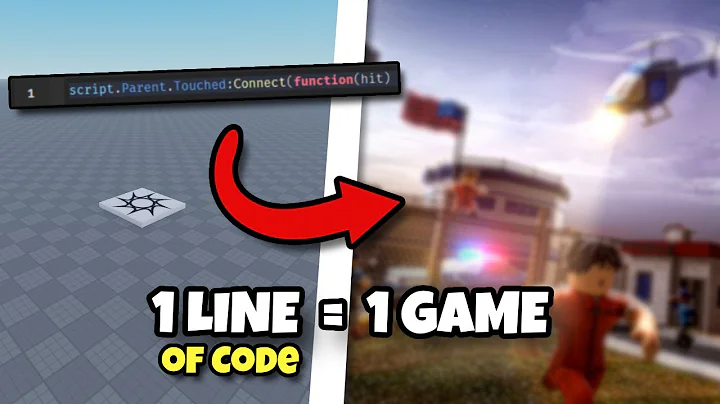 Making A Roblox Game With 1 LINE OF CODE!