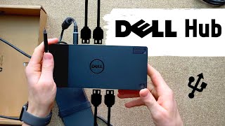 powered usb-c docking station for your macbook pro - dell hub