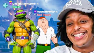 Agent and PlaqueBoyMax Wins Their FIRST Fortnite Game!