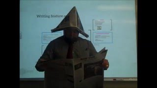 Mr  Karle Journalism writing a feature article