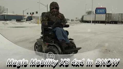 Zeke - Extreme X8 4x4 Wheelchair in Snow