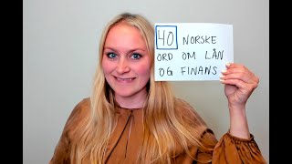 Video 855 40 norske ord om lån og finans