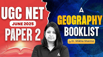 UGC NET Geography Book List | UGC NET 2025 Geography Paper 2 | By Dr. Shikha Sharma