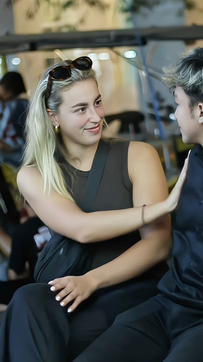 Amazing! OMG! blind prank on a beautiful girl until he gets slapped #laugh #funny #shorts