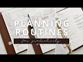 Goal Planning // Using My Goals to Set Up My Planning Routines
